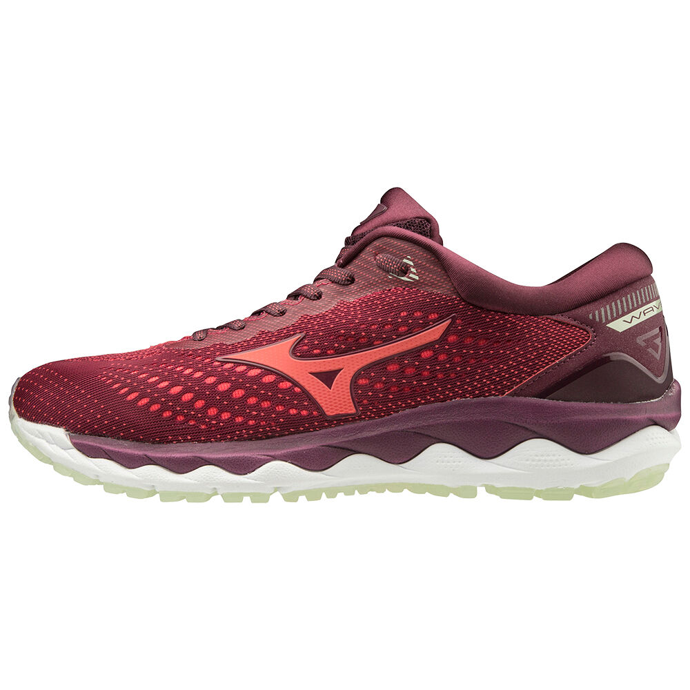 Sapatilhas Running Mizuno WAVE SKY 3 - Mulher - Bordeaux - EWYSD2506